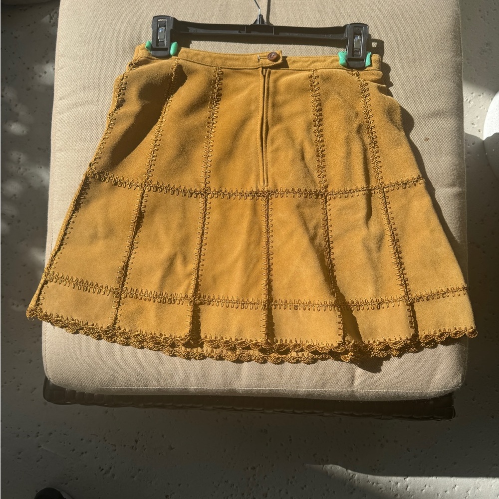 Free people suede skirt - cow leather.